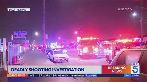 1 dead, multiple hospitalized after strip mall shooting in Hawthorne 